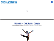 Tablet Screenshot of civicdancecenter.com